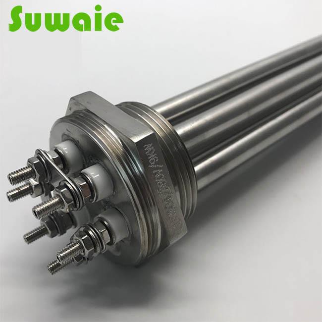 SUS304 220V 380V 3KW 6KW 9KW Immersion Heater